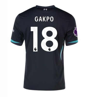 Liverpool Cody Gakpo #18 Segunda Equipación 2024-25 Manga Corta